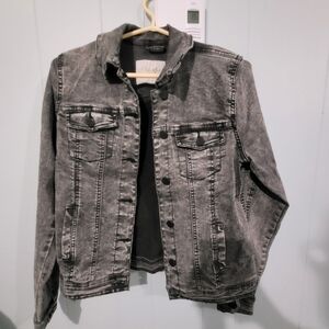 Stylish Gray Denim Jacket